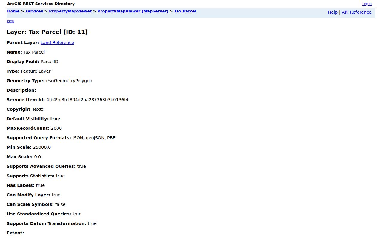 Georgia neighbors parcel record with separate situs address, owner, mailing, and lot fields